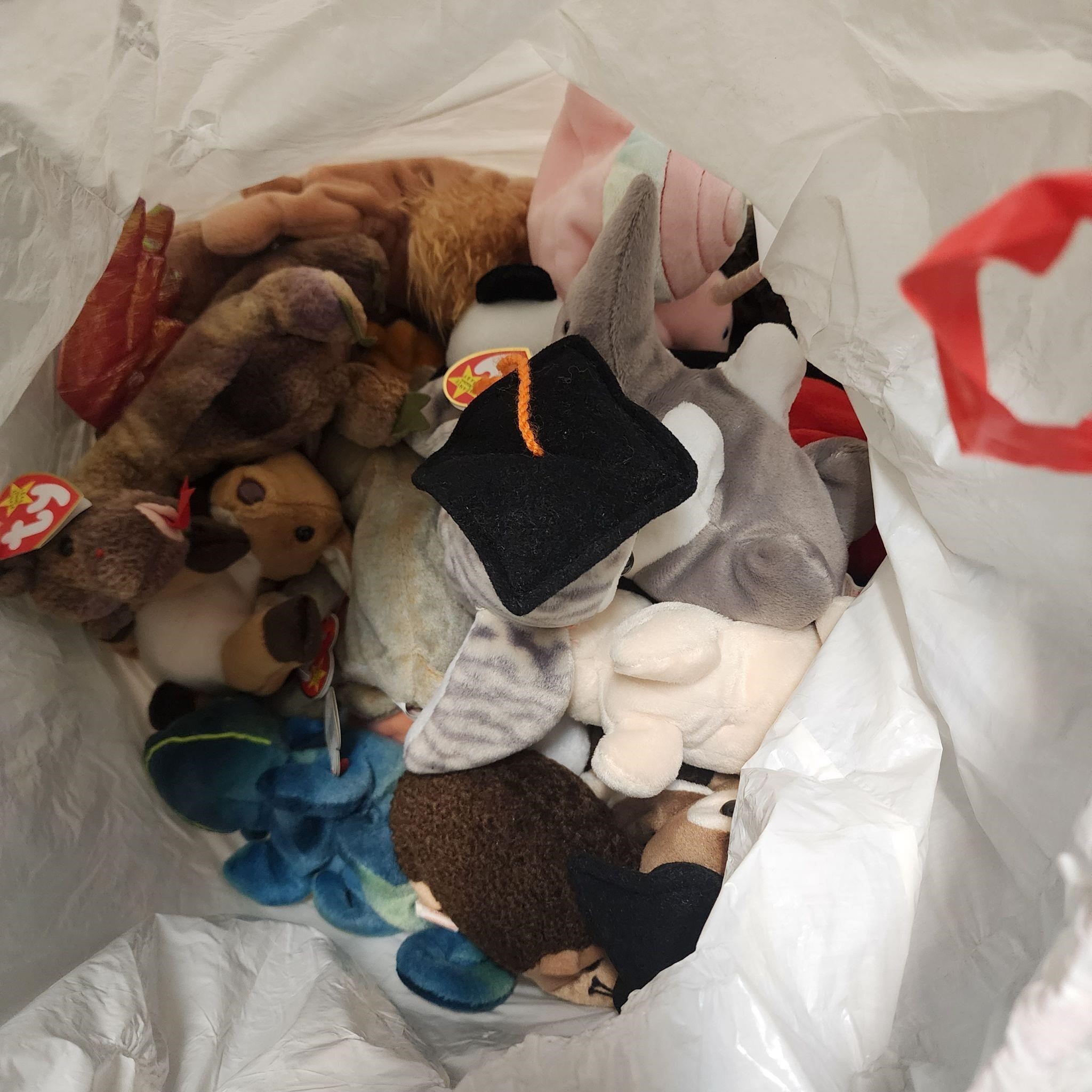 Bag of Vintage Beanie Babies