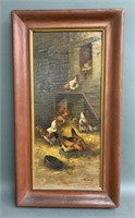 Early Signed Oil on Canvas Painting in Frame