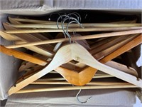 Box of Wooden Hangers Lot #3