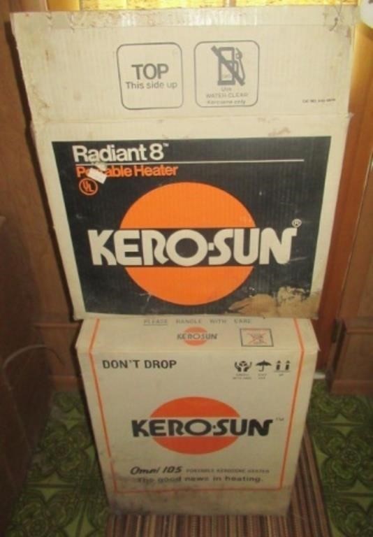 (2) Kero-Sun portable kerosene heaters.