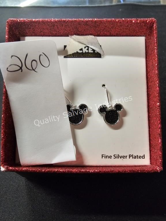 mickey mouse earrings (display area)
