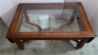 Glass Coffee Table w/Foldable Ends-34"x22"x16"