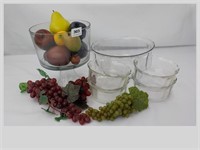 Glass Salad Bowl Set  & Compote