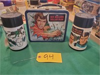 Vintage Six Million Dollar Man metal lunchbox