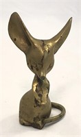 Vintage Brass Mouse with Large Ears Figurine