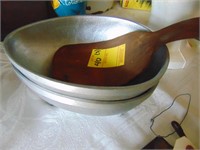Nordicware egg-shaped serving bowls, wood scraper