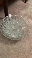 Clear Punch Bowl Set