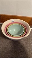 Ceramic Nesting Bowls Set of 4