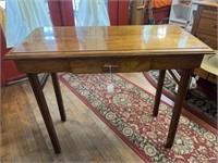 Oak Single Drawer Parlor Table