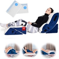 Orthopedic 5pc Bed Wedge Pillow Set  Navy