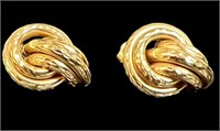 GOLD KNOT DESIGN EARRINGS