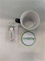 ACCELERATE T SHIRT SIZE SMALL WITH MUG AND TOUCH