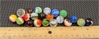 21 vintage marbles