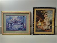 Wall Art, 2 PC's, Carousel , Mother and Daughter