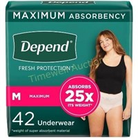 Depend Women's Underwear M - Max Absorb  42ct