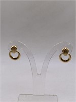 14K GOLD PIERCED EARRINGS