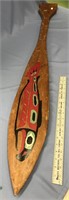 Tlingit style paddle, approx. 46" long     (h 76)