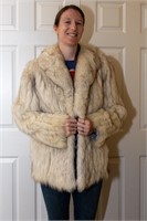 Vintage Sage Fur Coat