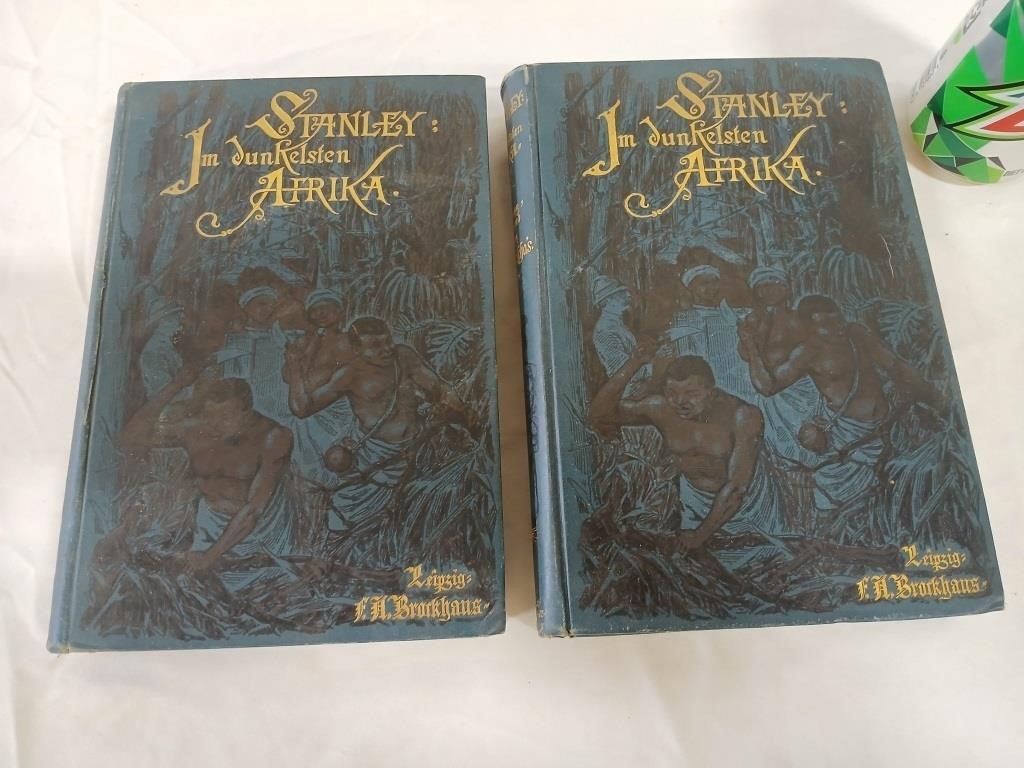 Stanley Afrika, Vols. 1 & 2, books, 1890