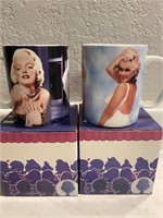 Lot of 2 Marilyn Monroe Coffee Cups New