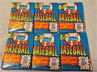 6 Packs 1990 Fleer Baseball Packs