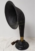 21" Tall Antique Horn Type Radio Loud Speaker