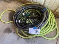 Garden Hoses & Extension Cord (Lot of 2)