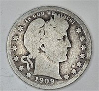 1909 Barber Quarter