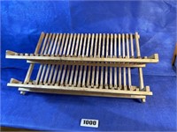 Folding Wood Dish Drainer, 20.5X13.75" Folded