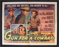 Original "Gun for a Coward" half sheet poster