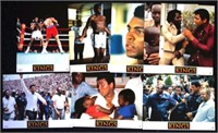 Set 8 French "When we were Kings" lobby cards