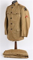 WWI 1ST US ARMY CHEMICAL SERVICE UNIFORM WW1