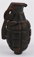 WWI US ARMY MKI HAND GRENADE WITH FUZE INERT WW1