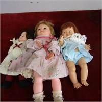 (3) Vintage baby dolls.