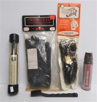 Lot that Includes Police Expandle Baton, Leather