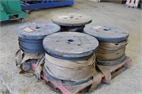 NEUF/NEW:(2)Spool steel wire cable/rouleaux cables