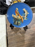 BIRD PLATE AND STAND