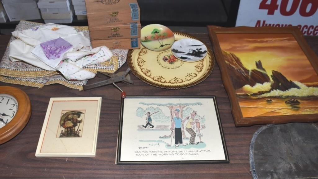 SIGNED OIL PAITING & ESTATE ITEMS ! - E-2