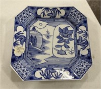 Chinese Hand Painted Blue and White Plate