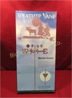 New Weather Vane: Moose Scene w/ Ground Stake