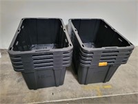 Set of 10 HDX Storage Bins 27Gal
