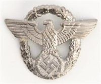 Aluminum 2nd Pattern Police Cap Eagle