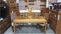 LANE TABLE & 6 CHAIRS WITH 2 LEAVES