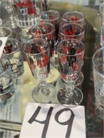 Lot of 6 glasses