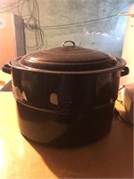 Large canning pot with liner inside