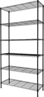 6-Shelf Adjustable Heavy Duty Storage Shelving