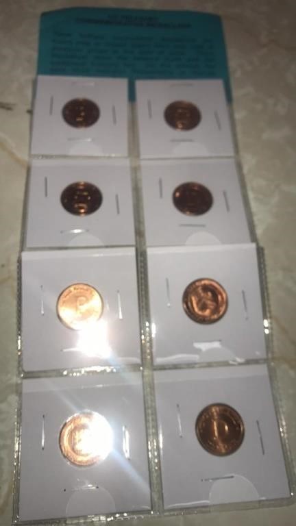 Uncirculated medallions (8)