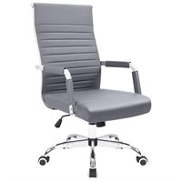 KaiMeng Ribbed Office Desk Mid Back Computer Chair