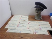 Vintage Cheques + Vintage Hat