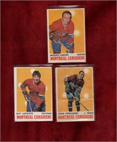 1970-71 OPC 3 MONTREAL CANADIENS STARS - note